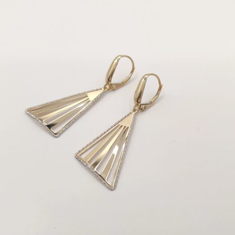 Złote kolczyki próba 585, 14k, 14 karat , blaszki Złote kolczyki próba 585, 14k, 14 karat blaszki