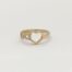 Złoty pierścionek nieskończoność, serce z cyrkoniami próby 585, 14k ,14 karat, rozmiar 15,asem, leśnica, wrocław