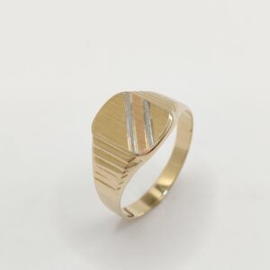 Złoty sygnet męski próby 585, 14k, 14 karat, rozmiar 30, asem, leśnica, Wrocław