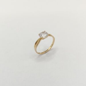 Pierścionek zaręczynowy próba 585, 14k, 14 karat, asem, leśnica, Wrocław